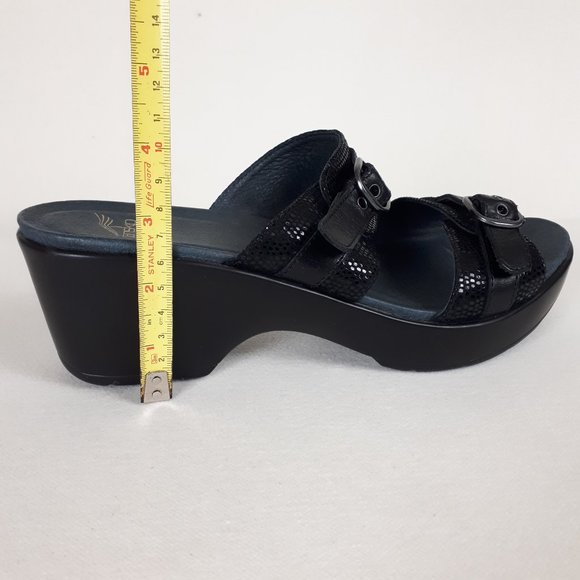 Dansko Jessie Black Slide Sandals - Picture 15 of 16